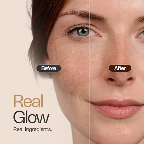 Ekfa Glow Bakuchiol Serum For Face with Niacinamide & Vitamin C - Fragrance-Free Serum for Smooth & Radiant Looking Skin