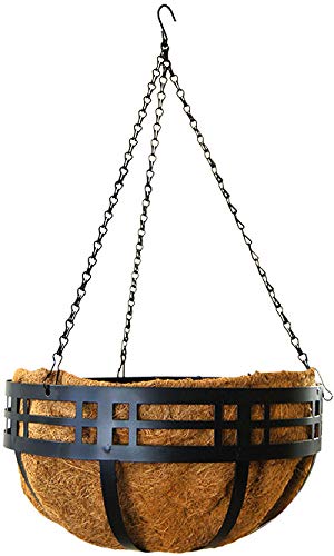 4 Pack Of Panacea 82176 Mission Hanging Baskets, Black, 14" Dia. (4) #TOP1