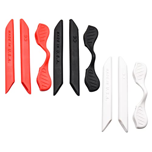 Pieds de rechange silicone lunettes Oakleys Radarlock rouge noir blanc
