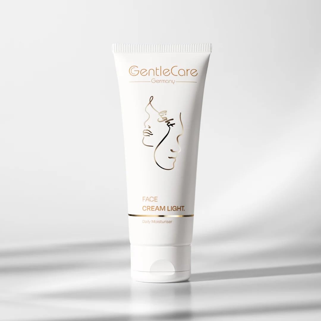 Crema facial antiedad GentleCare Light para pieles impuras y grasas, hidratante no comedogénica, de absorción rápida, alivia el enrojecimiento con niacinamida y astaxantina, 75 ml