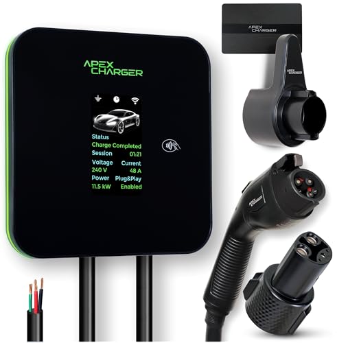 MACH 2:Fast Hardwired Level 2 EV Charger J1772 car