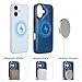 Bocasal for iPhone 17 Wallet Case Compatible with MagSafe Wireless Charging, RFID Blocking Magnetic Leather Case with Card Slots Holder Kickstand Detachable Wrist Strap 6.3 Inch (Blue)