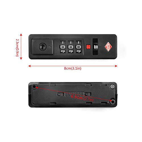 Image of 2pcs Luggage Lock, Luggage Suitcase Hasps with Combination Lock,Mechanical 3 Digit Combination Lock