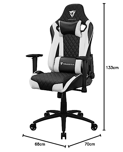 Cadeira Gamer TGC12 EVO Branca ThunderX3 – Edição Limitada glide