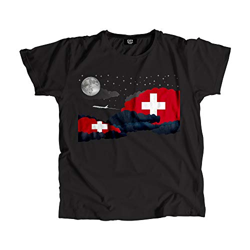 T-shirt Switzerland Night Clouds idéal pour vos randonnées et soirées