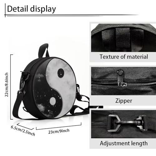 Image of Women Novelty Round Clock Shape Zippered Clock Purses for Women Tote Handbag Shoulder Bag, Gift for Mom Girlfriend
