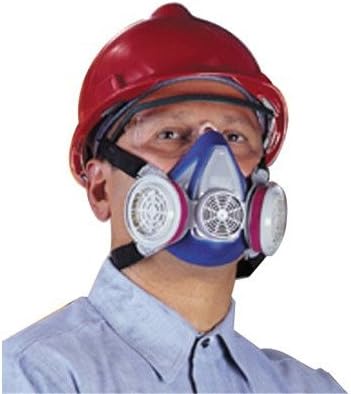 MSA 200 LS Facepieces, Medium, Single Neckstrap, Blue
