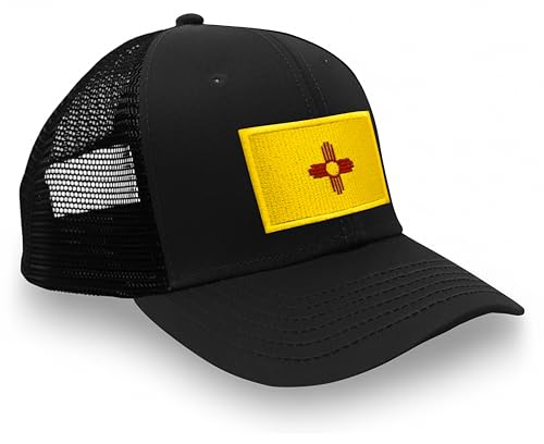 Image of International Tie State Hat for Men and Women, Adjustable Snapback Trucker Baseball Cap with Embroidered Patch