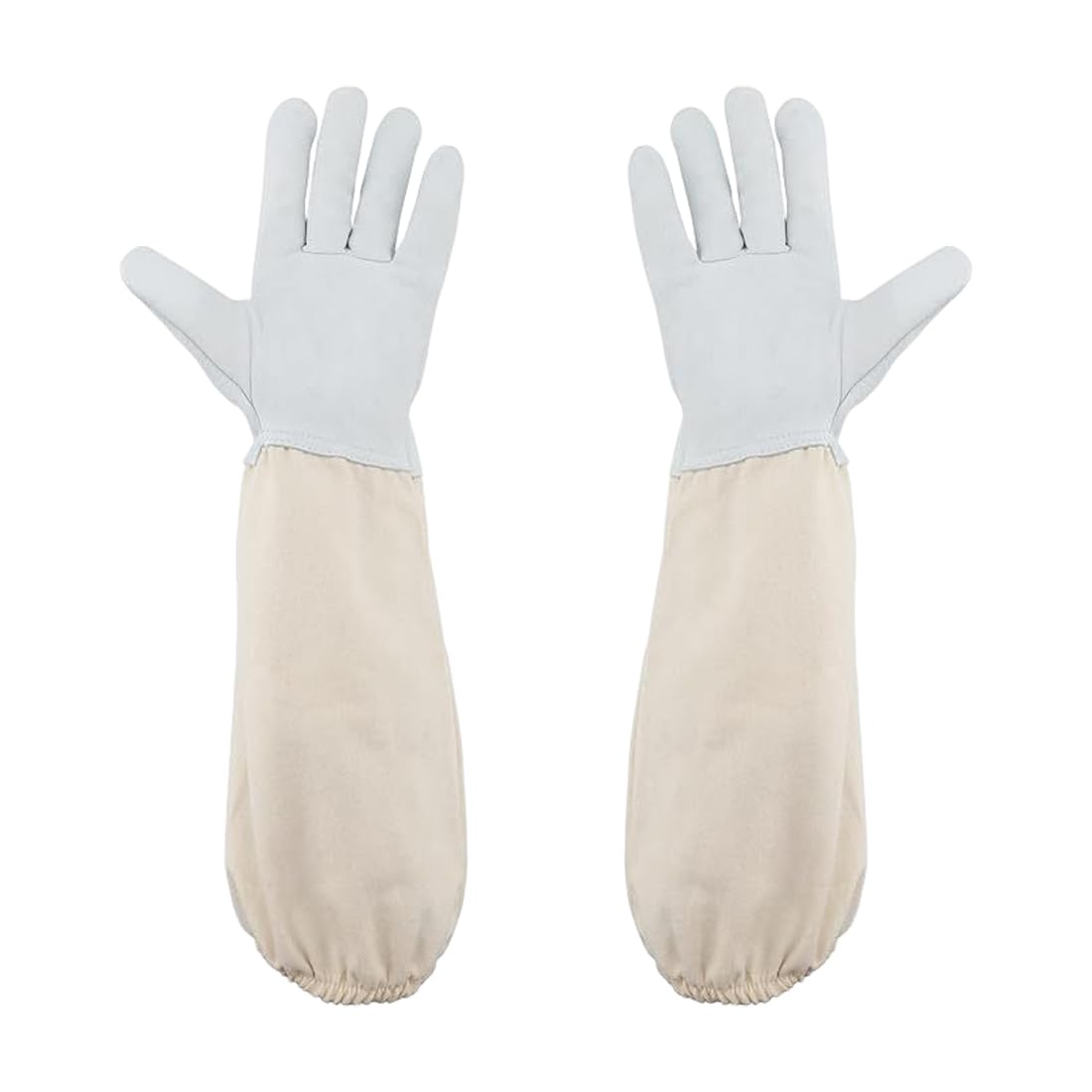 Belftete Imkerhandschuhe Professionelle Imkerhandschuhe Aus Ziegenleder 50  Cm Lang - Stichfeste Handschuhe Mit Belfteten rmeln