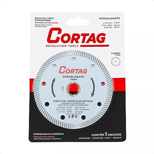 Disco Diamantado Porcelanato Cortag Branco