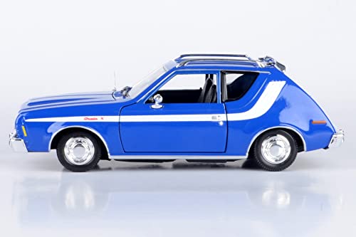 Motormax 1974 AMC Gremlin X 1:24 Diecast Modelo Azul miniatura 3