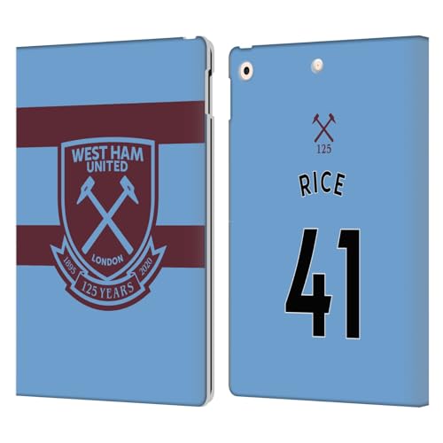 Étui portefeuille iPad 10.2 West Ham Declan Rice, cadeau idéal supporter