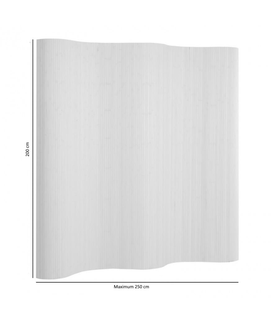 Paravent Bambou Souple Coloris Brun 200 x 250 cm -PEGANE-