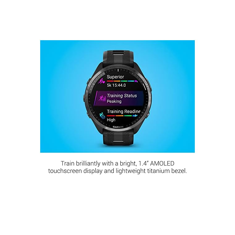 Garmin Forerunner® 965 Running Smartwatch, Colorful AMOLED Display, Training Metrics and Recovery Insights, Black and Powder Gray, 010-02809-00 - Image 4