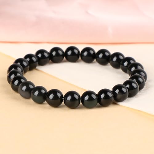 LPBeads Handmade Natural Gemstone Stretch Elastic Bracelet Healing Crystal Round Stone Beads Jewelry Gifts for Women Men - Image 4