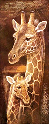 Diamond Painting Girafe 5D Grand Format 40x80cm avec Strass Carrés pour Broderie Diamant - 2