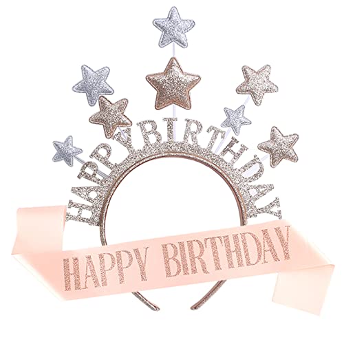 Geburtstagskrone Set Für Mädchen - Krone Mit Halskette & Ohrclips