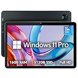Fusion5 10.1” Windows 11 Professional Tablet PC FWIN232 PRO NEO - 16GB RAM, 512GB SSD, Intel 13th Gen, Full HD, USB C, Micro HDMI - 10 Inch Ultra Slim Windows Tablet Computer, Expandable Storage