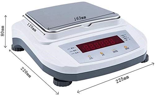Báscula digital de alta precisión 2kg 0.01g blanca miniatura 5