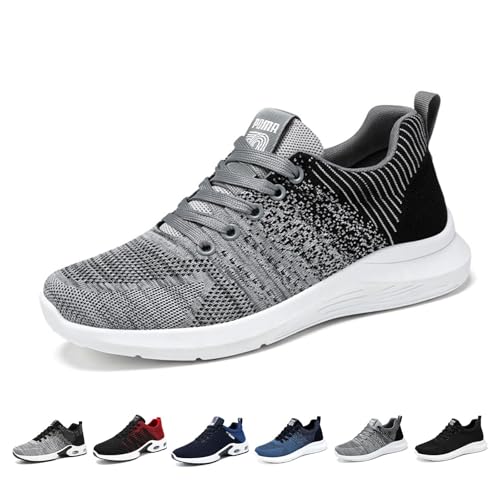 Chaussures de bowling orthopédiques pour homme - Baskets larges pour droitier pour plus de confort et de performance, gris, 44.5 EU