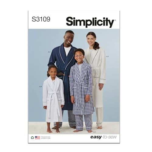 Patron de couture Simplicity SS3109A avec guide multi-taille du XS au XL
