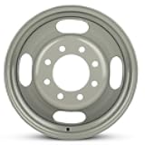 New OEM Replacement Wheel for 2009-2025 Chevrolet Express 4500 16x6.5 inch Steel Rim Painted Silver Fit LT215/85R16