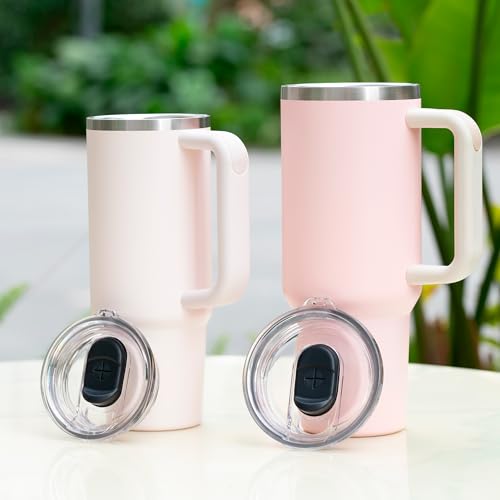 Bluwing 40 oz Replacement Tumbler Lid for Stanley Cup, Replacement Lid for 40oz Stanley Quencher H2.0 FlowState Tumber, Reusable Dustproof Tumblers Cover(1 Pack)