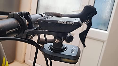 Dymoece Out Front Combo Extended Mount for Wahoo ElemntBicycle Mount for Wahoo Elemnt Bolt,Elemnt Mini,Gopro Interface Sports Action Camera and Bike Lights