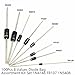 100Pcs 8 Values Diode Assortment Kit with 1N4148, IN4007, FR107, IN5408 - DO-41 1W High Current Rectifier Variety Pack for DIY, Repair, and Electronics Projects