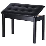 Ausreichend Stauraum mit Deckel: Unter dem Sitz befindet sich ein Stauraum, in den Sie Ihre Musikpartitur und Stifte einlegen können