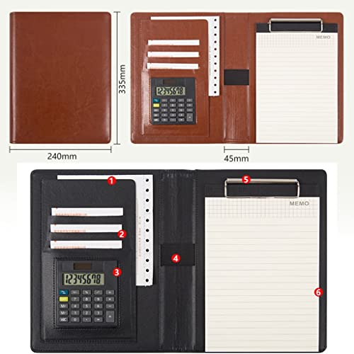 Dossier portefeuille Folio en simili cuir de qualité supérieure A4