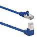 Produktbild 1aTTack.de 366177 Cat.6 Netzwerkkabel Winkel 90 Grad 2m - blau - 1 Stück - Cat6 Patchkabel (SFTP PIMF) 1000Mbit/s Rj 45 Stecker - 1 x 2m Meter blau