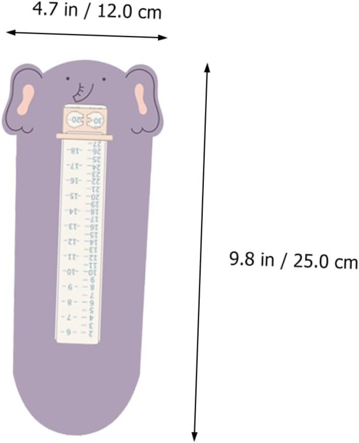 Foot Measure Tool with Clear Ruler for Accurate Shoe Measurement Shoes Measuring Device with Chart Purple Animal Design
