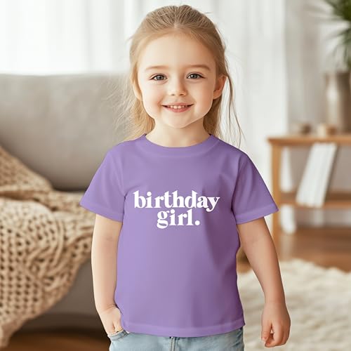 birthday girl shirt outfit year old kids for toddler 1st 2nd 3rd 4th 5th 6th 7th2