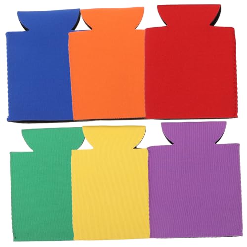 TOYZFRIENDY 6piezas Funda Para Lata De Cerveza Portátiles Morado Para Mantener La Cerveza Uso Diario Fiestas