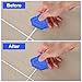 Silicone Caulking Tool, 3 in 1 Caulking Remover Glazing Compound Finishing Tool with 5 Replacement Silicone Scraper Pads, Grout Scraper Kit for Bathroom, Kitchen, Floor, Window, Sink Joint