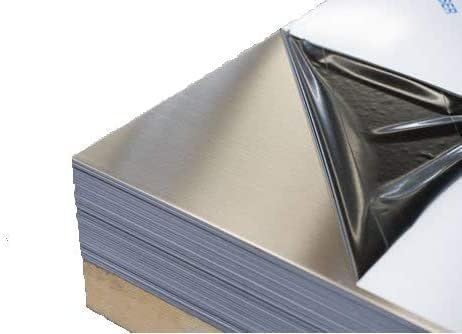Aluminum Sheet Metal Plate Flat Alloy 1/8" (.125) X 3 Ft Long X 1 Ft Wide 5052 H32 with Protective Film 36 inches x 12 inches