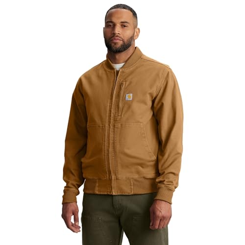 Amazon.com: Carhartt Men's Rugged Flex Duck Relaxed Fit Bomber