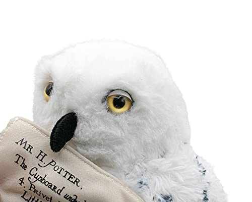 Play by Play Harry Potter - Hedwig Weiße Eule Kuscheltier mit Magnetischem Umschlag und Display 9'45'/24cm - Superweiche Qualität