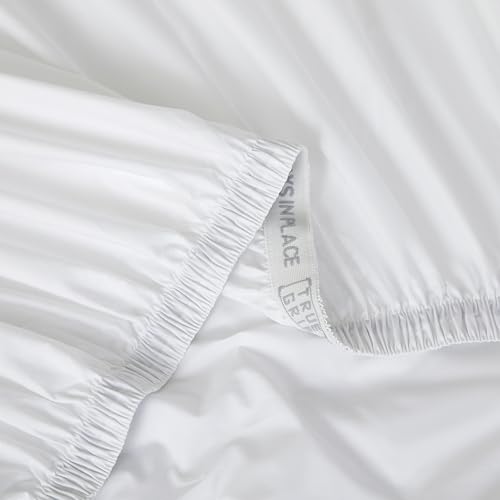 Parure de lit percale Blanc Arctique anti-transpiration 3 pièces