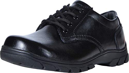 Florsheim Kids Boy's Getaway Plain Ox Jr. II Oxford, Black, 5 Medium Big Kid