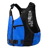 Owntop Schwimmhilfe für Erwachsene, Verstellbare 50N Auftriebsweste mit Taschen und Abnehmbarem Schrittgurt, Schwimmweste für SUP, Kajak, Angeln, Segeln & Kanu (Blau,XL-XXL)