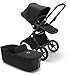 Poussette Bugaboo Lynx – Poussette pour bébés dès la naissance – Pliable - Multi-terrain – Suspension avant – Pliage à une main – Autoportante – Capote XL avec UPF 50+ – En noir
