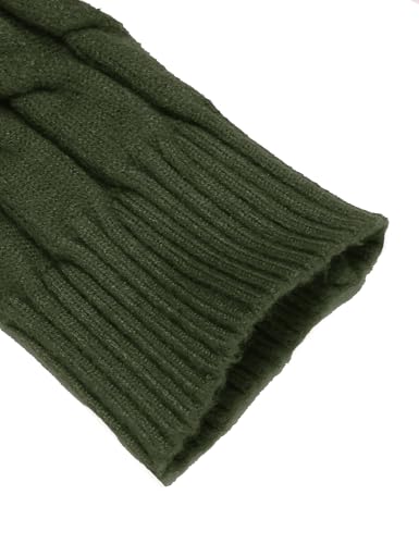 Image of COOFANDY Men's Slim Fit Turtleneck Sweater Casual Twisted Knitted Pullover | Turtleneck Design, Cable Knit Texture with Ultra Stretch, Slim Fit Thermal, Business Casual Office Wear, Fall Winter Clothing