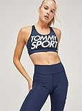  Tommy Hilfiger top mujer S10S100344 401 SPORTS BRA LOGO MID M Blu