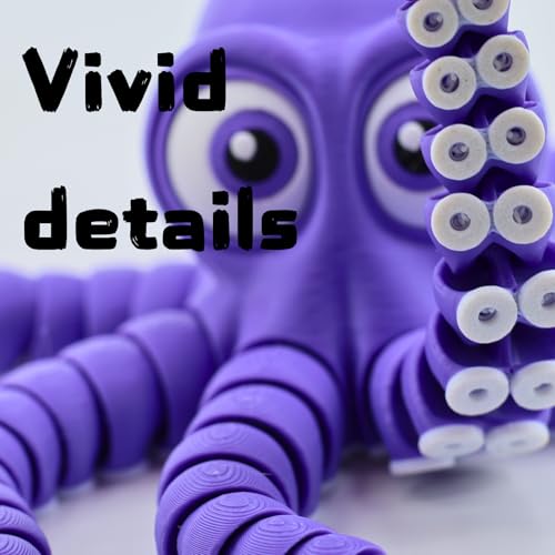 Image of 3D Printed Cute Octopus toys,Flexible Joint 3D Printed Animals(Orange) | boy toys age 6-8,Animal Figurine,Easter Basket Stuffers for Kids, 3D Printed toys, Classroom Prizes Supplies
