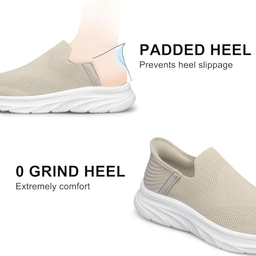 Image of BQQ Men's Slip-On Sneakers Lightweight Non Slip Walking & Workout Shoes Breathable Casual Tennis Shoes