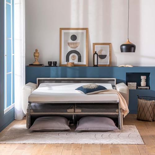 Bultex - Matelas pour canapé-lit Convertible 135x185 en Mousse - Blanc