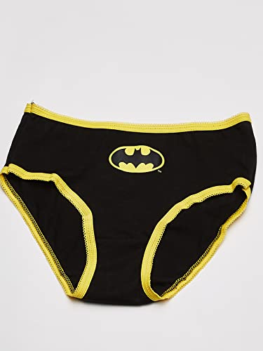 DC Comics Girls' Superhero Underwear with Wonder Woman, Batman, Superman Logos and Comic Prints Sizes 4, 6, 8, 104