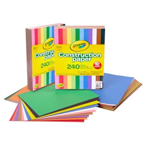 Crayola Construction Paper - 480ct (2pck), Bulk School Supplies For Kids, Teacher Classroom Must Have, Art Paper, Arts & Crafts Cover